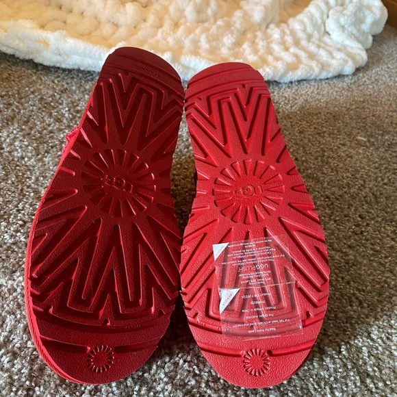 Red Ugg Ultra Mini Boots - Picture 4 of 4
